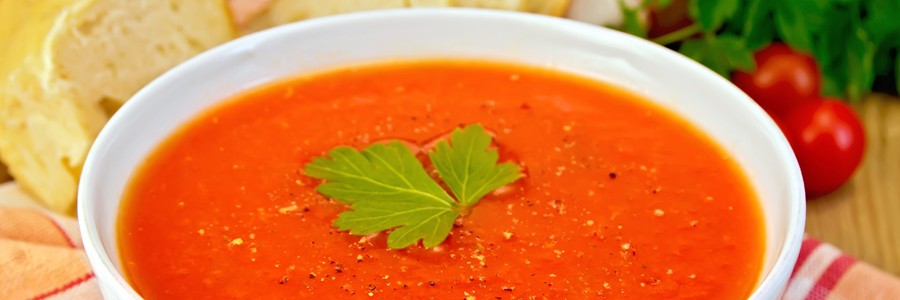 سوپ گوجه‌فرنگی و هویج